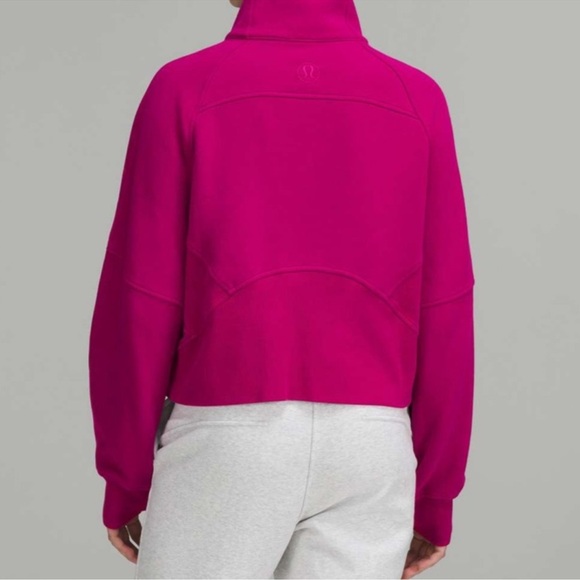 Lululemon Scuba Cropped Funnel neck XS/S Ripened Raspberry - Picture 8 of 10